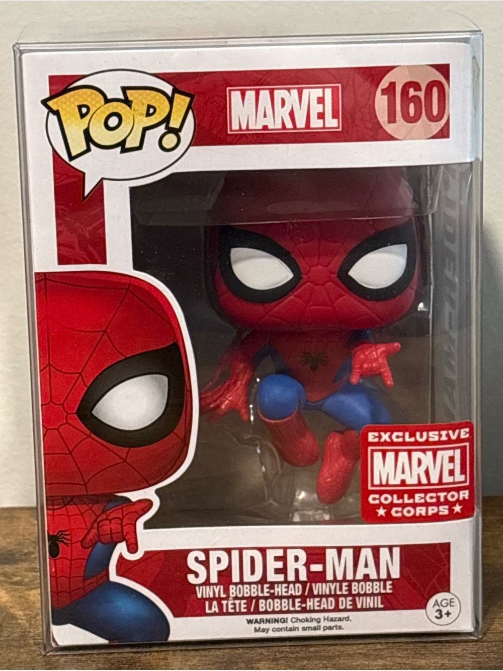 Funko Pop! Spider-Man Marvel Collector Corps EXCLUSIVE #160 W/Protector